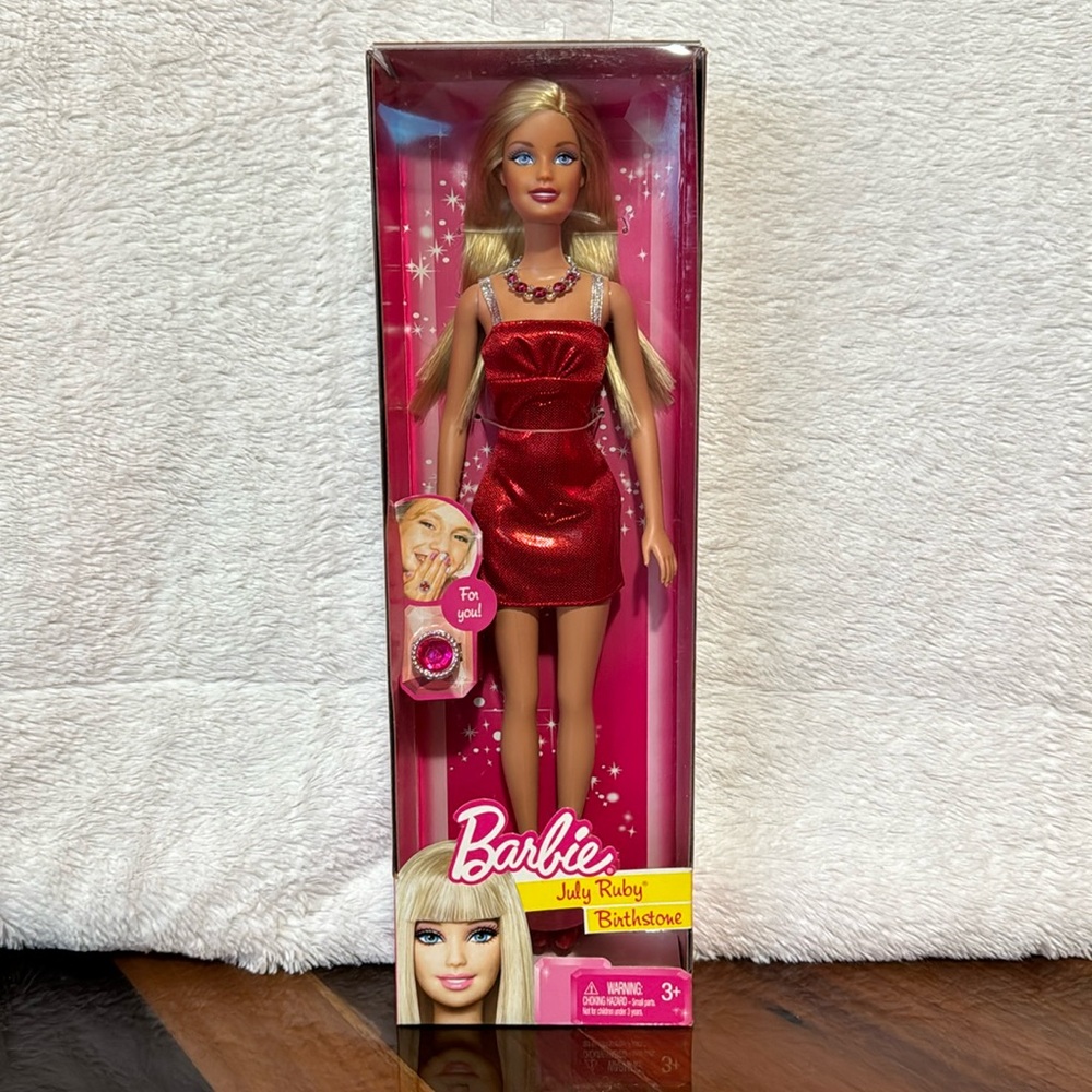 Mattel Barbie 2010 July Ruby Birthstone